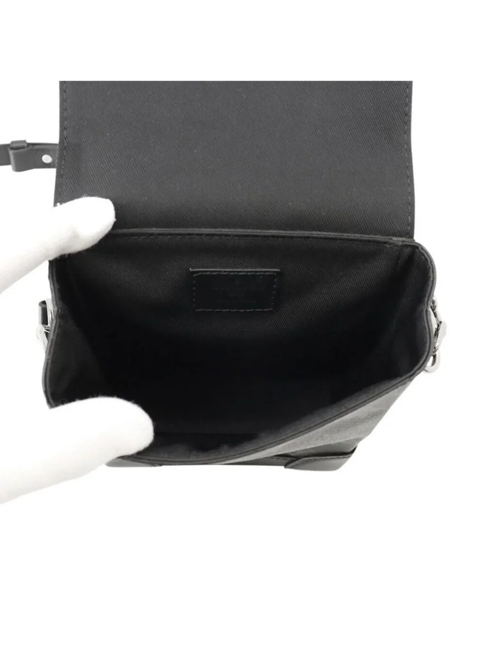 Louis Vuitton Shoulder Bag Monogram Eclipse Nano Steamer Black